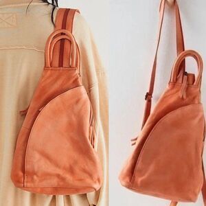 FREE PEOPLE We The Free Soho Convertible Sling Bag In Sunlit Brick NWT